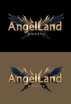 Angel Land Game Editable Logo