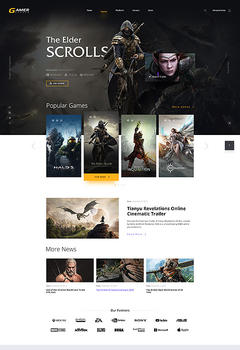 Gamer Studio Website Template