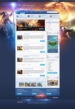 Mmorpg Play Game Website Template