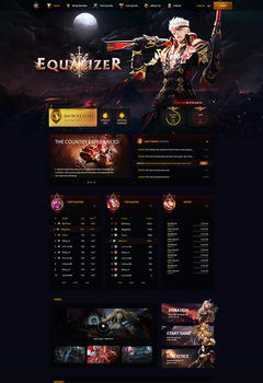 Mu Online Equalizer Game Website Template